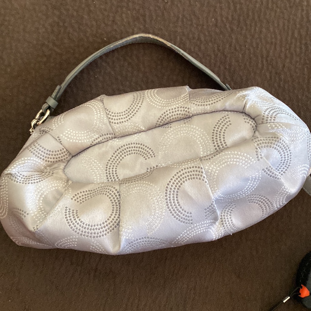 Coach Silver Hobo Bag